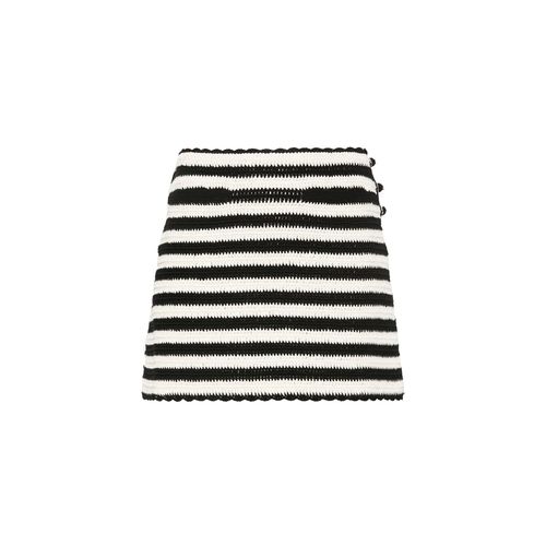 Celine Striped Crochet Mini Skirt - Celine - Modalova