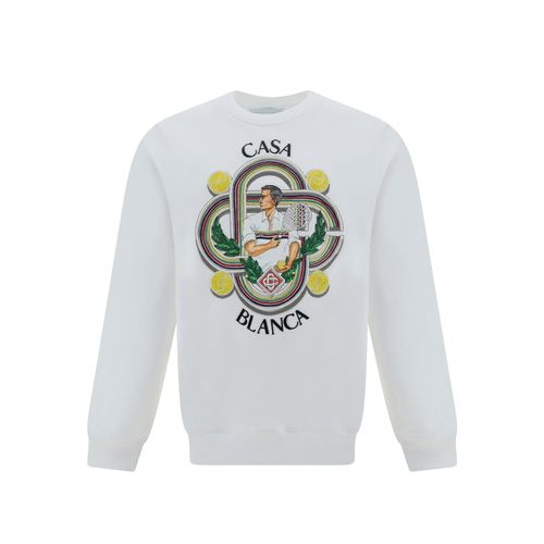 Casablanca Cotton Logo Sweatshirt - Casablanca - Modalova
