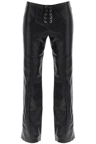 Straight-cut Pants In Faux Leather - Rotate by Birger Christensen - Modalova