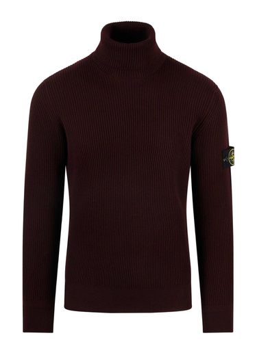 Ribbed Turtleneck Sweater - Stone Island - Modalova