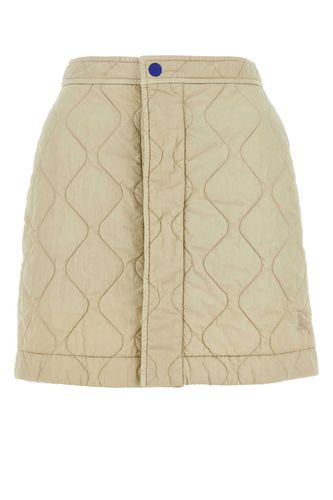 Burberry Sand Nylon Mini Skirt - Burberry - Modalova