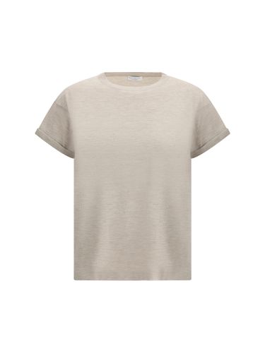 Cashmere Glitter T-shirt - Brunello Cucinelli - Modalova