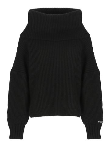 Sphynx Roll Neck Knitted Jumper - Pinko - Modalova