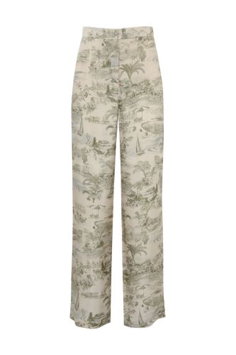 Zeus Trousers In Printed Twill - Max Mara Studio - Modalova