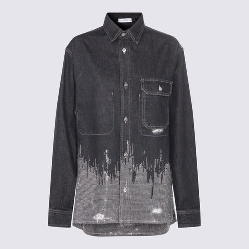 J. W. Anderson Dark Cotton Denim Shirt Jacket - J.W. Anderson - Modalova