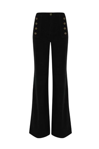 Velvet Trousers With Buttons - TwinSet - Modalova