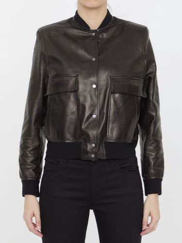 Leather Bomber Jacket - Salvatore Santoro - Modalova