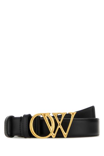 Off-White Black Leather Belt - Off-White - Modalova