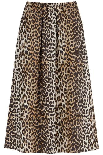 Ganni Long Leopard Print Maxi Skirt - Ganni - Modalova