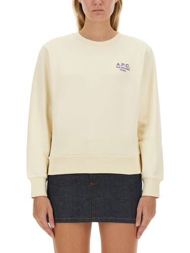 A. P.C. Rue Madame Logo Embroidered Crewneck Sweatshirt - A.P.C. - Modalova