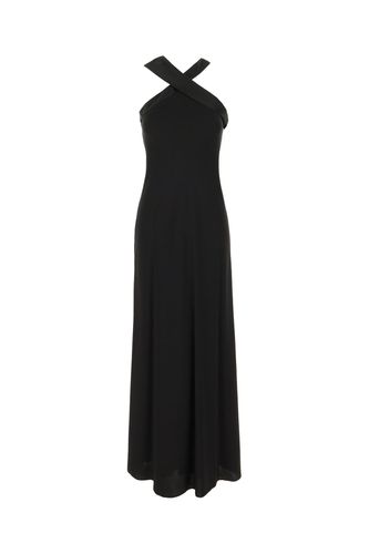 Black Triacetate Blend Long Dress - Max Mara Studio - Modalova