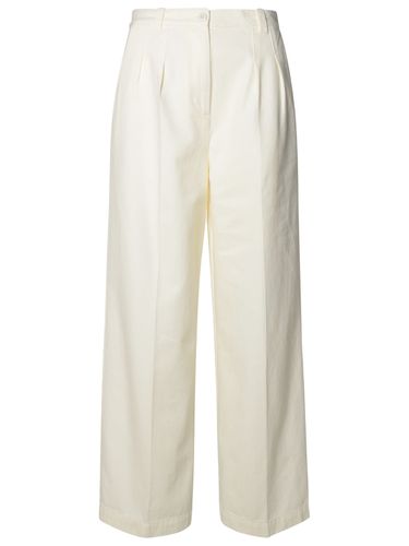 A. P.C. White Cotton Pants - A.P.C. - Modalova