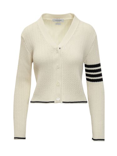 Thom Browne 4 Bar Cardigan - Thom Browne - Modalova