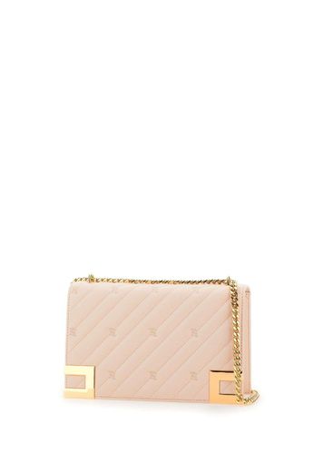 Logo Plaque Small Shoulder Bag - Elisabetta Franchi - Modalova