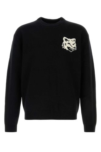 Maison Kitsuné Black Wool Sweater - Maison Kitsuné - Modalova