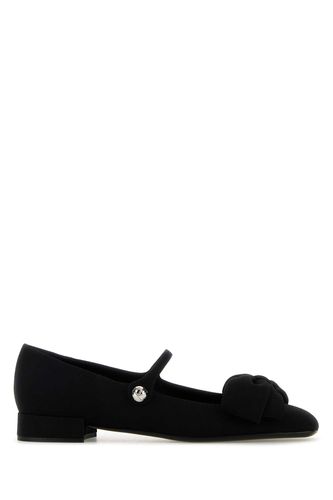 Black Crepe Bowjane Ballerinas - Valentino Garavani - Modalova