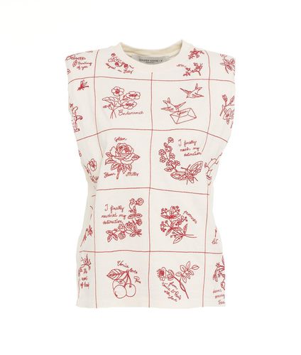 Graphic Printed Sleeveless Top - Golden Goose - Modalova