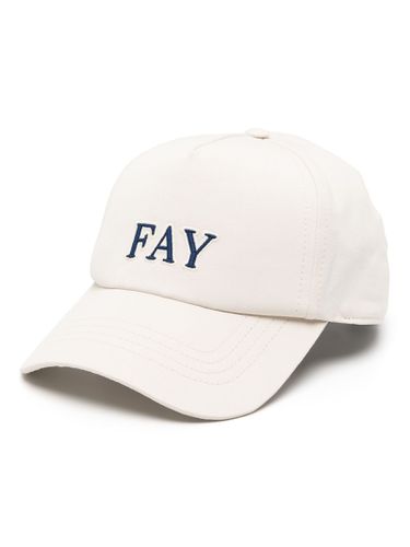Fay Light Beige Cotton Baseball Cap - Fay - Modalova