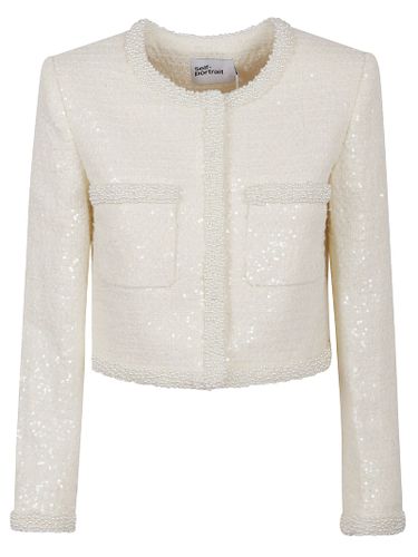 Boucle Pearl Trim Jacket - self-portrait - Modalova