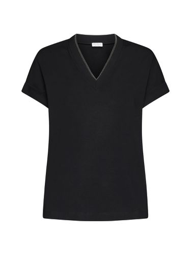 Precious Neckline T-shirt - Brunello Cucinelli - Modalova