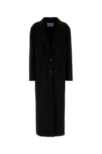 Prada Black Wool Blend Coat - Prada - Modalova