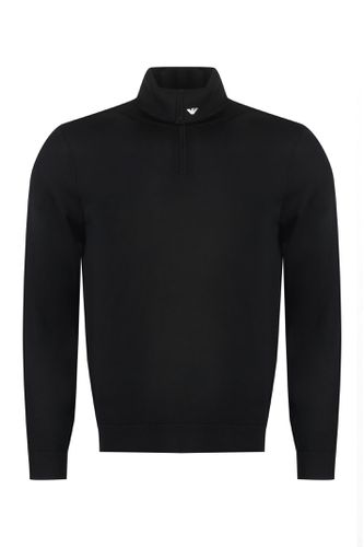 Virgin Wool Turtleneck Sweater - Emporio Armani - Modalova