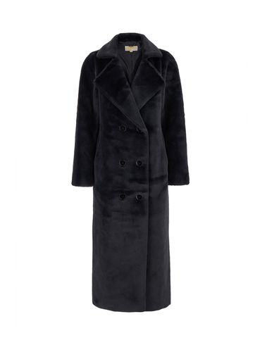 Oversized Db Fx Fur Coat - MICHAEL Michael Kors - Modalova