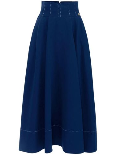 Flared Midi Skirt - Elisabetta Franchi - Modalova