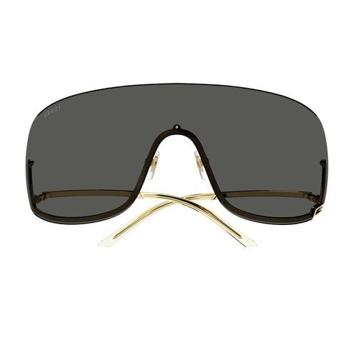 Gg1560s Linea Fashion 001 Gold Grey Sunglasses - Gucci Eyewear - Modalova
