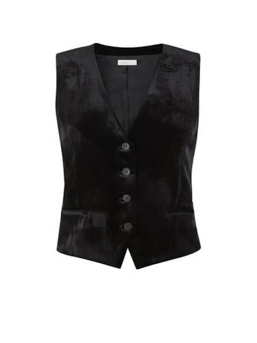 Parosh Black Velvet Waistcoat - Parosh - Modalova