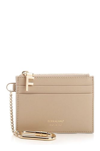 Logo Printed Zipped Cardholder - Ferragamo - Modalova