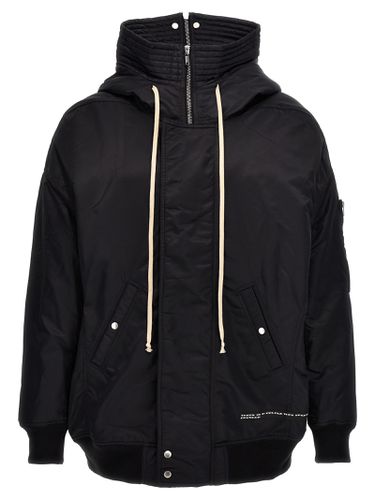 DRKSHDW hooded Long Bomber Jacket - DRKSHDW - Modalova