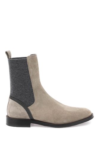 Suede Chelsea Boots - Brunello Cucinelli - Modalova