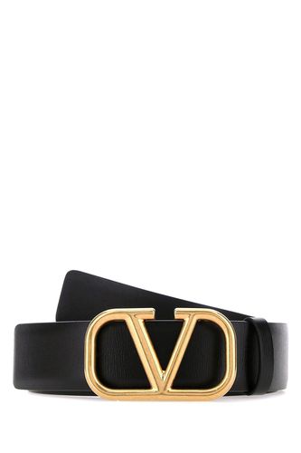 Leather Vlogo Signature Belt - Valentino Garavani - Modalova