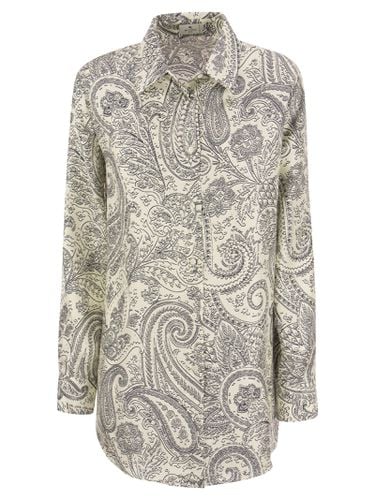 Etro Silk Shirt With Paisley Print - Etro - Modalova