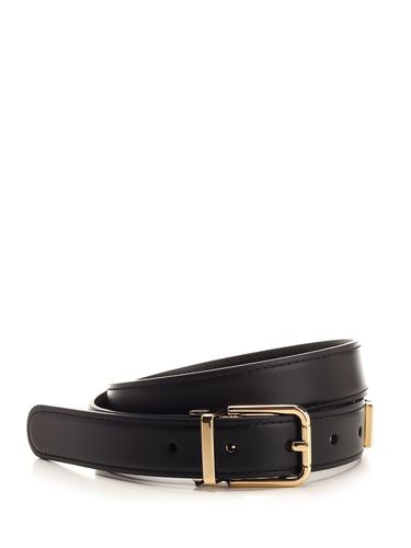 Dolce & Gabbana Black Leather Belt - Dolce & Gabbana - Modalova