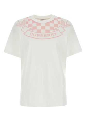 Burberry White Cotton T-shirt - Burberry - Modalova