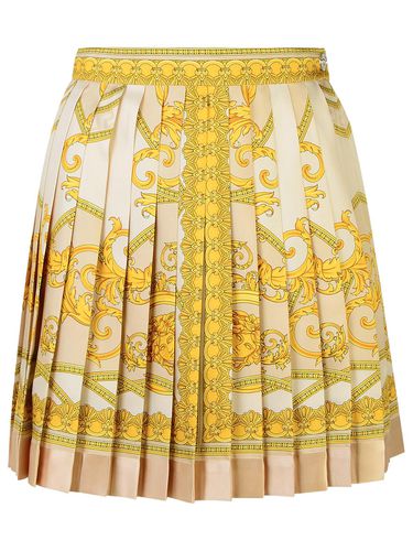 Versace barocco Beige Silk Skirt - Versace - Modalova