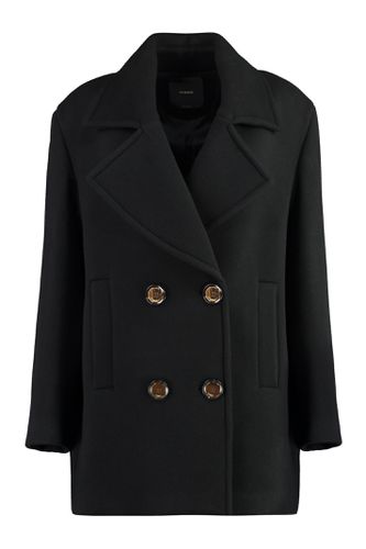 Pinko Double-breasted Wool Coat - Pinko - Modalova