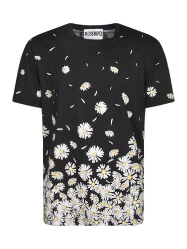 Moschino Floral Print T-shirt - Moschino - Modalova