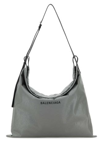 Grey Leather Large Dust Shopping Bag - Balenciaga - Modalova