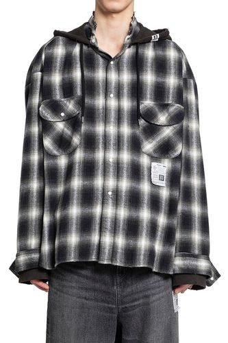 Checked Hooded Shirt - Mihara Yasuhiro - Modalova