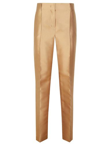 Mikado Mid-rise Satin Tailored Trousers - Alberta Ferretti - Modalova