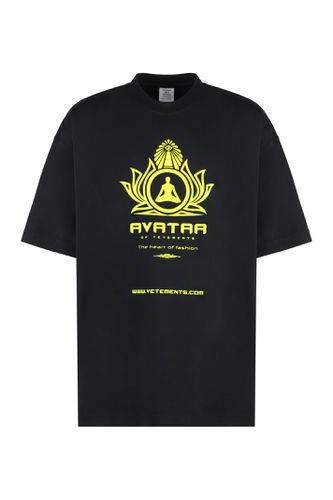 VETEMENTS Avatar Cotton T-shirt - VETEMENTS - Modalova