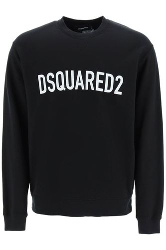 Logo Printed Crewneck Sweatshirt - Dsquared2 - Modalova