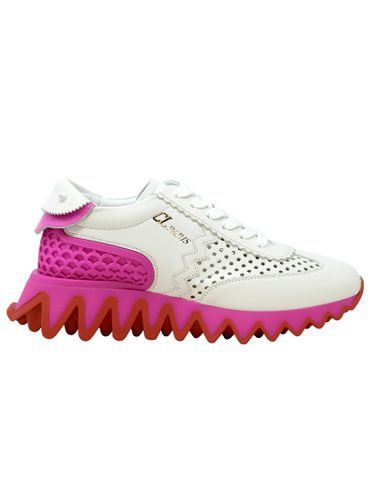 And Pink Leather Loubishark Sneakers - Christian Louboutin - Modalova