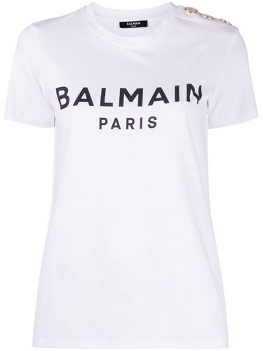 Balmain 3 Btns Printed T-shirt - Balmain - Modalova