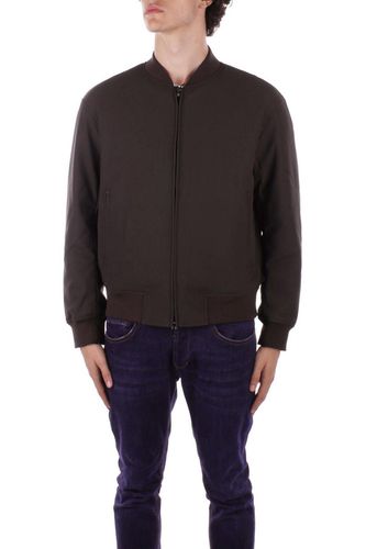 Zipped Padded Bomber Jacket - Emporio Armani - Modalova