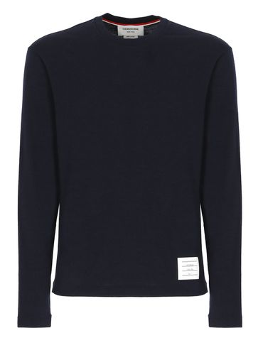 Long Sleeve Wool T-shirt - Thom Browne - Modalova