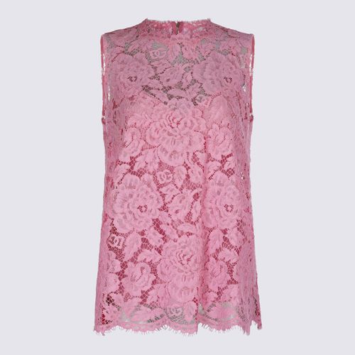 Pink Viscose Blend Top - Dolce & Gabbana - Modalova